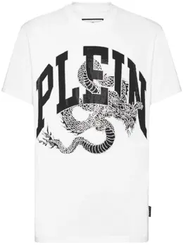Philipp Plein: Белая футболка 