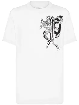 Philipp Plein: Белая футболка 