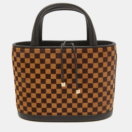Louis Vuitton: Коричневая сумка 