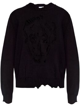 Alexander McQueen: Рваный свитер  Skull