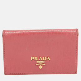 Prada: Розовый картхолдер 