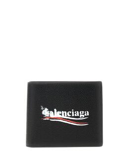 BALENCIAGA: Кошелёк с принтом 