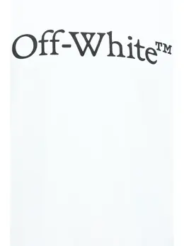 Off-White: Белая футболка  Bookish