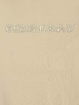 Burberry: Бежевая футболка 