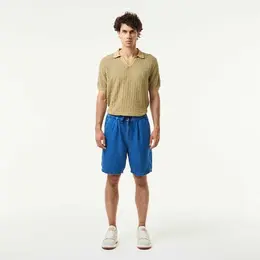 LACOSTE: Синие шорты 