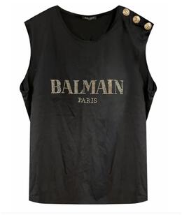 BALMAIN: Хлопковая майка 