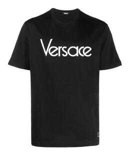 VERSACE: Чёрная футболка 