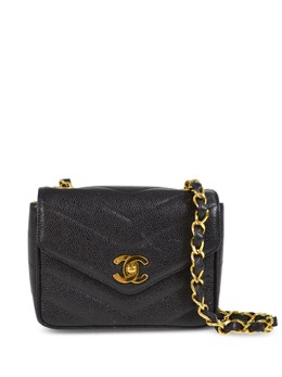CHANEL Pre-Owned: Чёрная сумка 