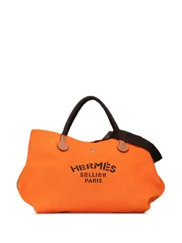 Hermès Pre-Owned: Оранжевая сумка-шоппер 