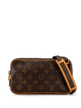 Louis Vuitton Pre-Owned: Коричневая сумка через плечо 