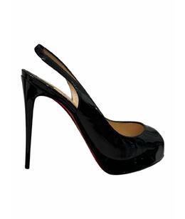 CHRISTIAN LOUBOUTIN: Чёрные босоножки 