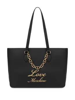 Love Moschino: Чёрная сумка-шоппер 