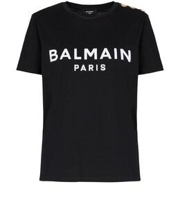 BALMAIN: Чёрная футболка 