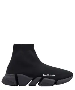 Balenciaga: Чёрные кроссовки  Speed.2