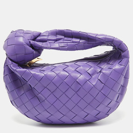 Bottega Veneta: Фиолетовая сумка  Intrecciato