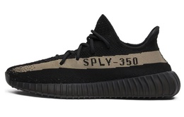 Adidas: Чёрные кроссовки  Yeezy Boost 350 v2