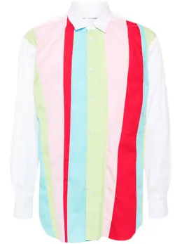 Comme Des Garçons Shirt: Рубашка в полоску 