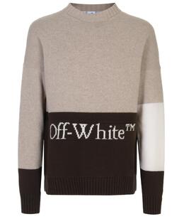 OFF-WHITE: Свитер с манжетами 