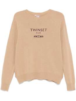 TWINSET: Бежевый свитер 