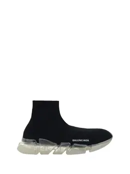 Balenciaga: Чёрные кроссовки  Speed.2