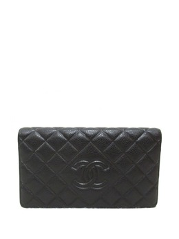 CHANEL Pre-Owned: Чёрный кошелёк 