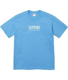 SUPREME: Голубая футболка 