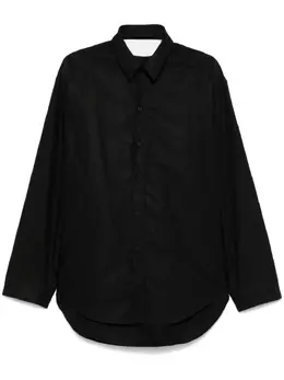 Balenciaga: Чёрная рубашка 