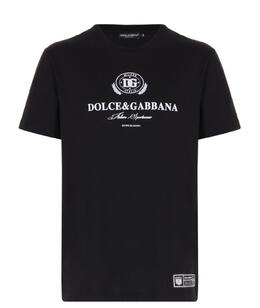 DOLCE&GABBANA: Чёрная футболка 