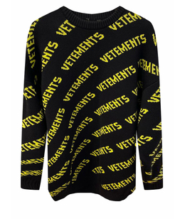 VETEMENTS: Чёрный свитер 