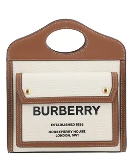 Burberry: Многоцветная сумка  Pocket