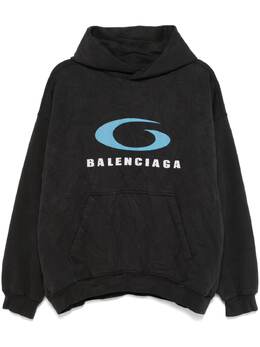 Balenciaga: Чёрный свитшот  Loop