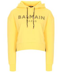 BALMAIN: Жёлтая толстовка 