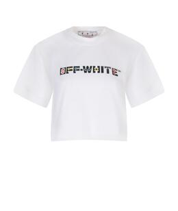 OFF-WHITE: Белая футболка 