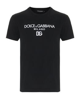 DOLCE&GABBANA: Чёрное поло 