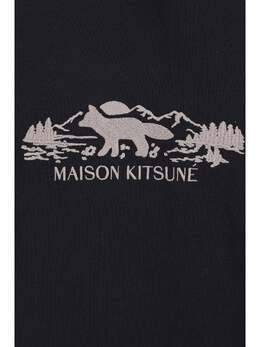 Maison Kitsuné: Чёрная футболка 