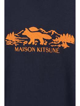 Maison Kitsuné: Синяя футболка 