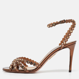 Aquazzura: Коричневые сандалии 