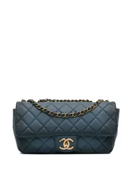 CHANEL Pre-Owned: Голубая сумка 