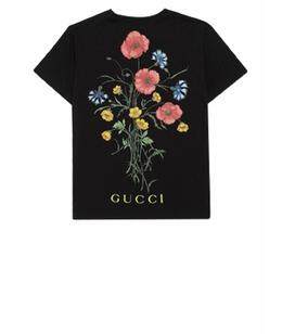 GUCCI: Чёрная футболка 