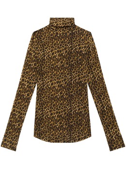 ISABEL MARANT: Коричневый топ 