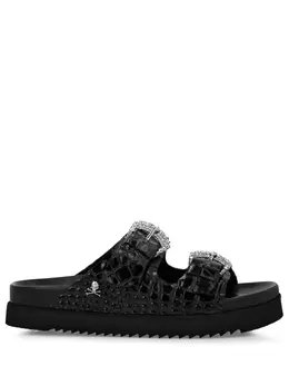 Philipp Plein: Чёрные сандалии 