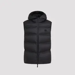 Moncler: Синий жилет 