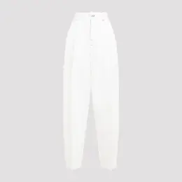 Jacquemus: Белые джинсы 