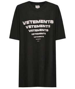 VETEMENTS: Чёрная футболка 