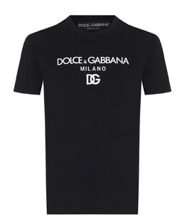 DOLCE&GABBANA: Чёрная футболка 