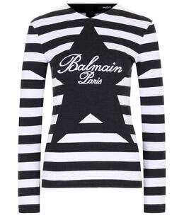 BALMAIN: Чёрный свитшот 