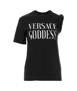 VERSACE: Чёрная футболка 