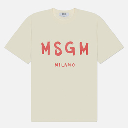 MSGM: Бежевая футболка 