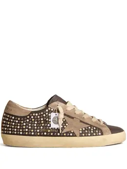 Golden Goose: Коричневые кроссовки  Super Star