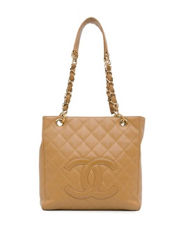 CHANEL Pre-Owned: Коричневая сумка-шоппер 